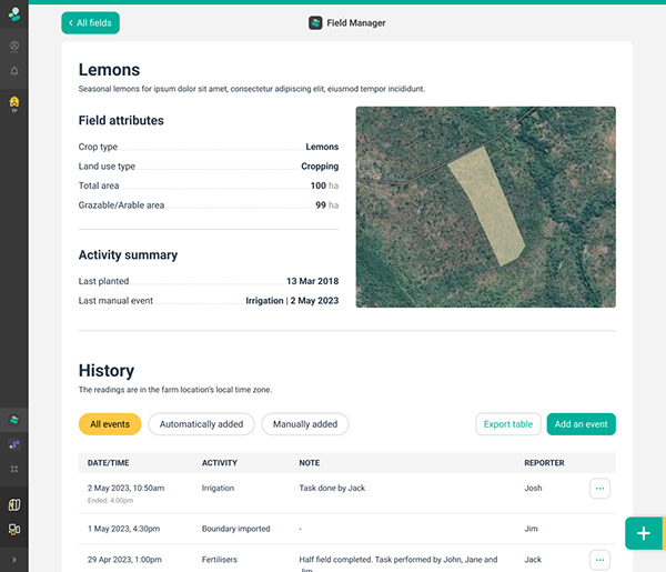 Page component designs
