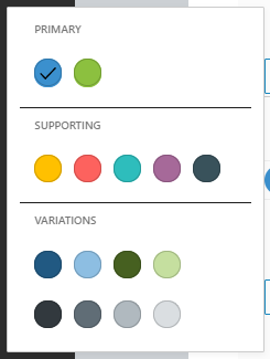 Simplified colour theming