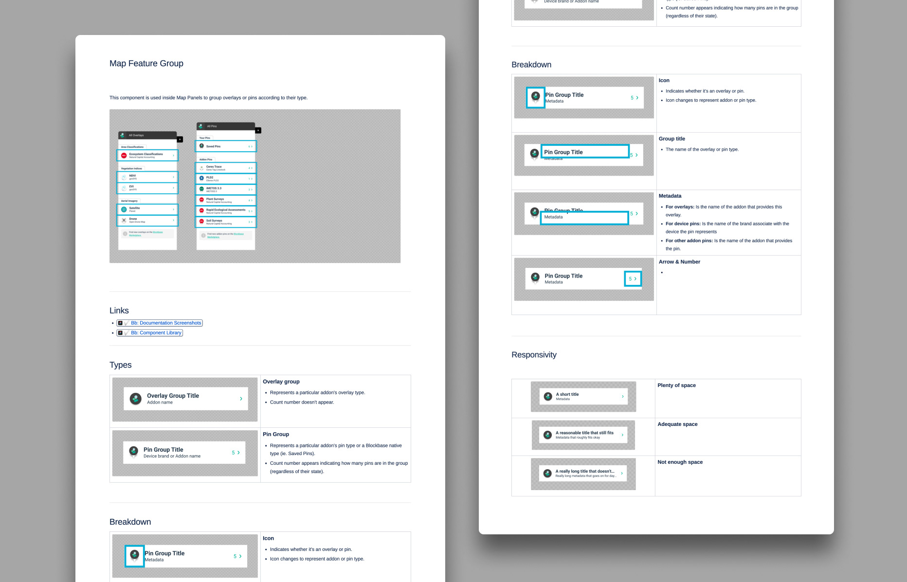 Component documentation