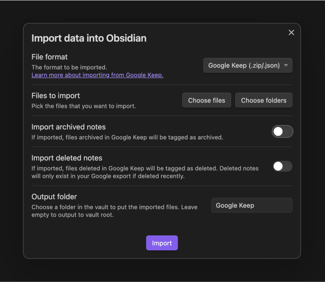 obsidian-importer